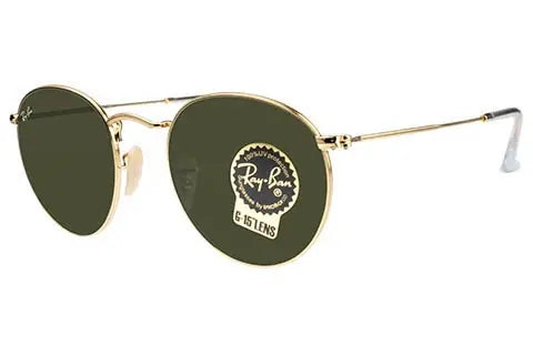 rayban round metal